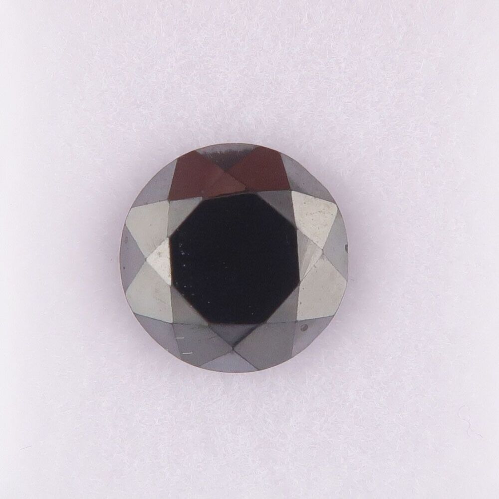 Hematite faceted gem - 4287