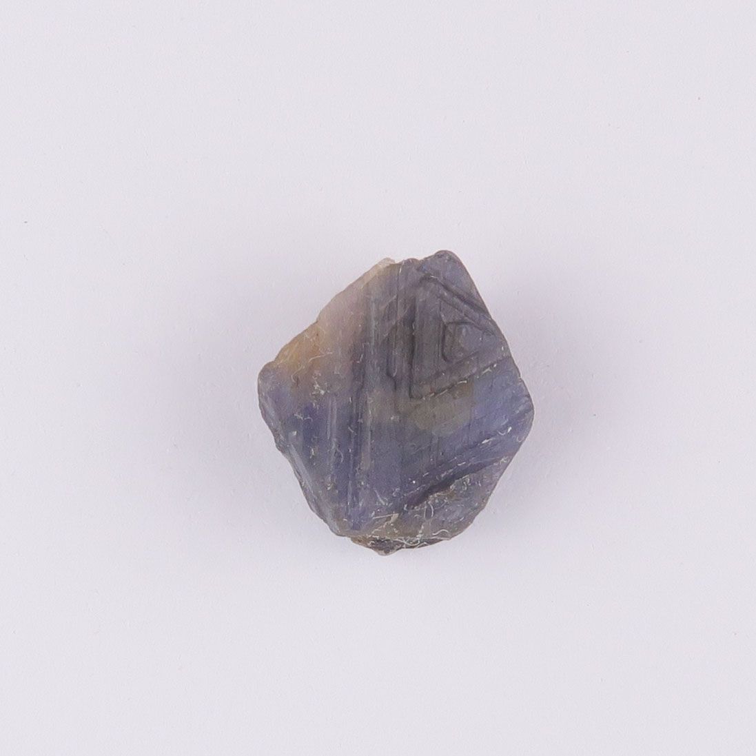 Sapphire crystal with triangular growth pattern - 4138