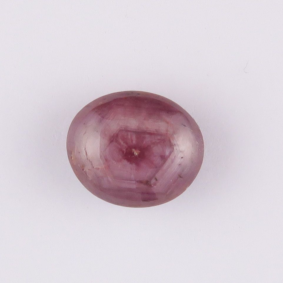 Sapphire natural star pink sheen with growth pattern - 1737