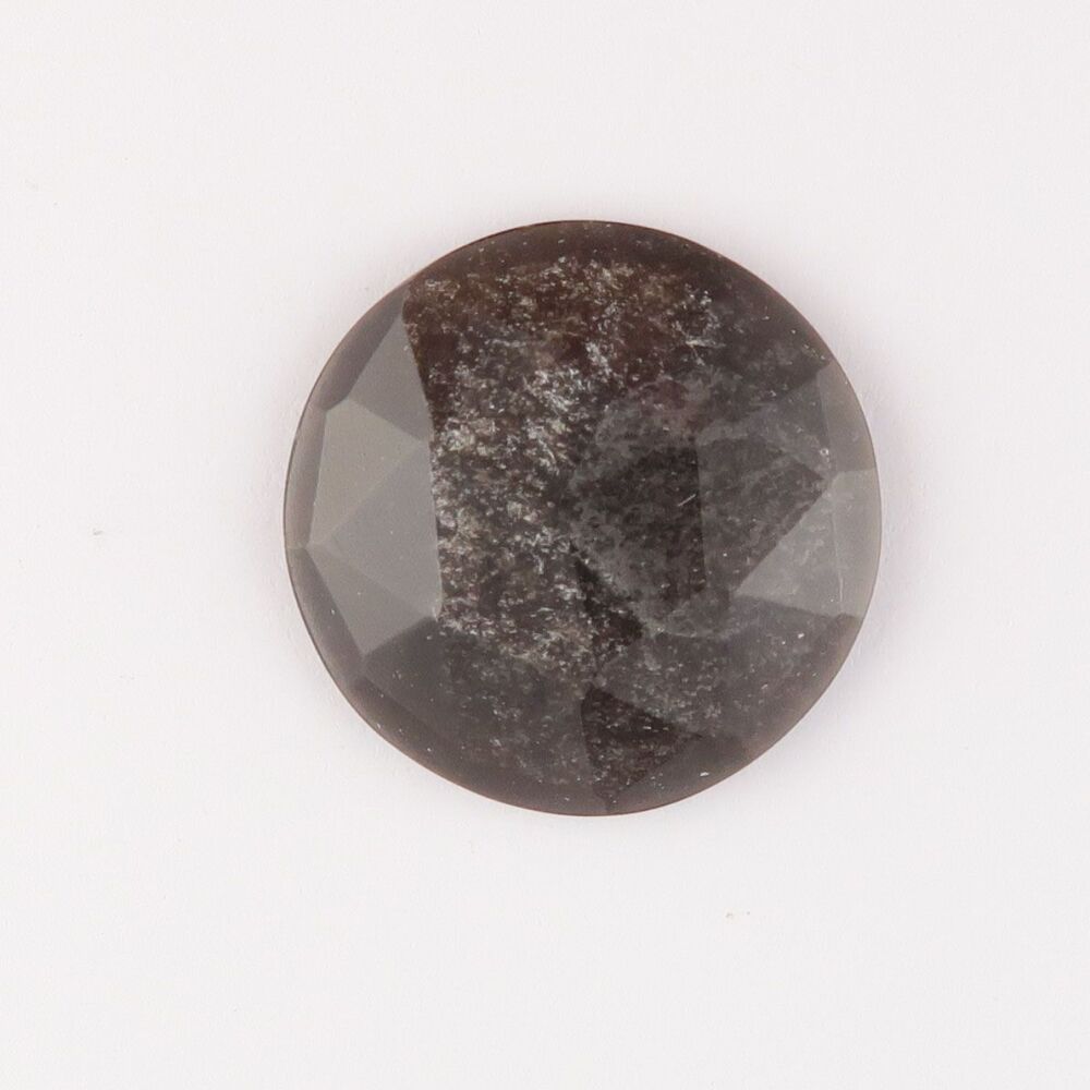 Silver sheen obsidian facet top cabochon - 4410