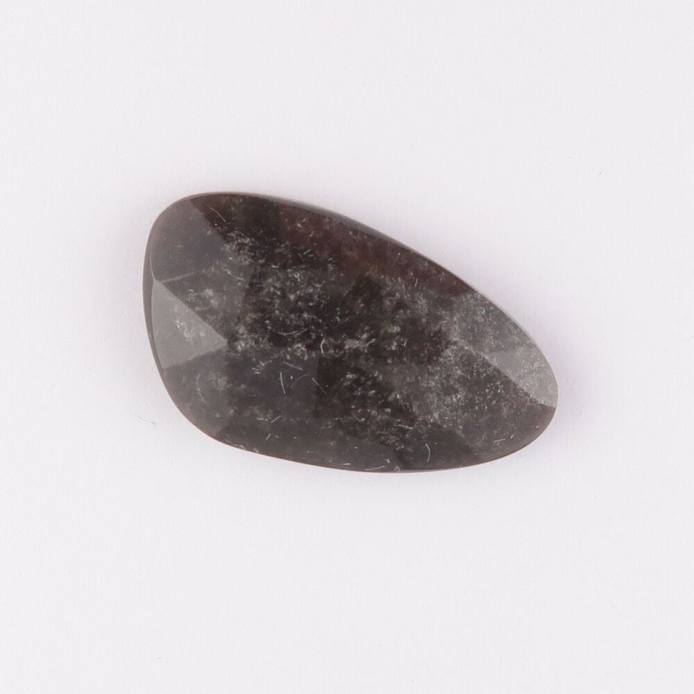 Silver sheen obsidian facet top cabochon - 4409