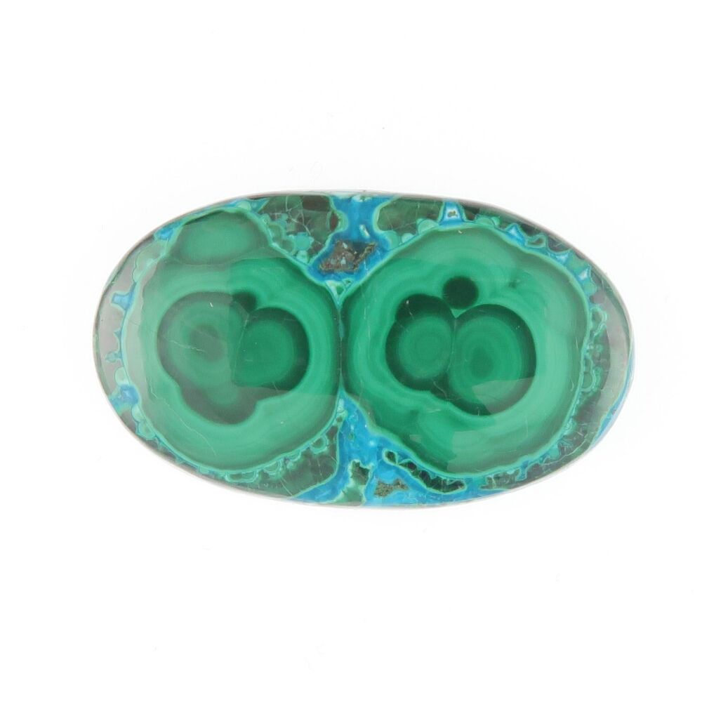 Malachite & chrysocolla cabochon - 4503