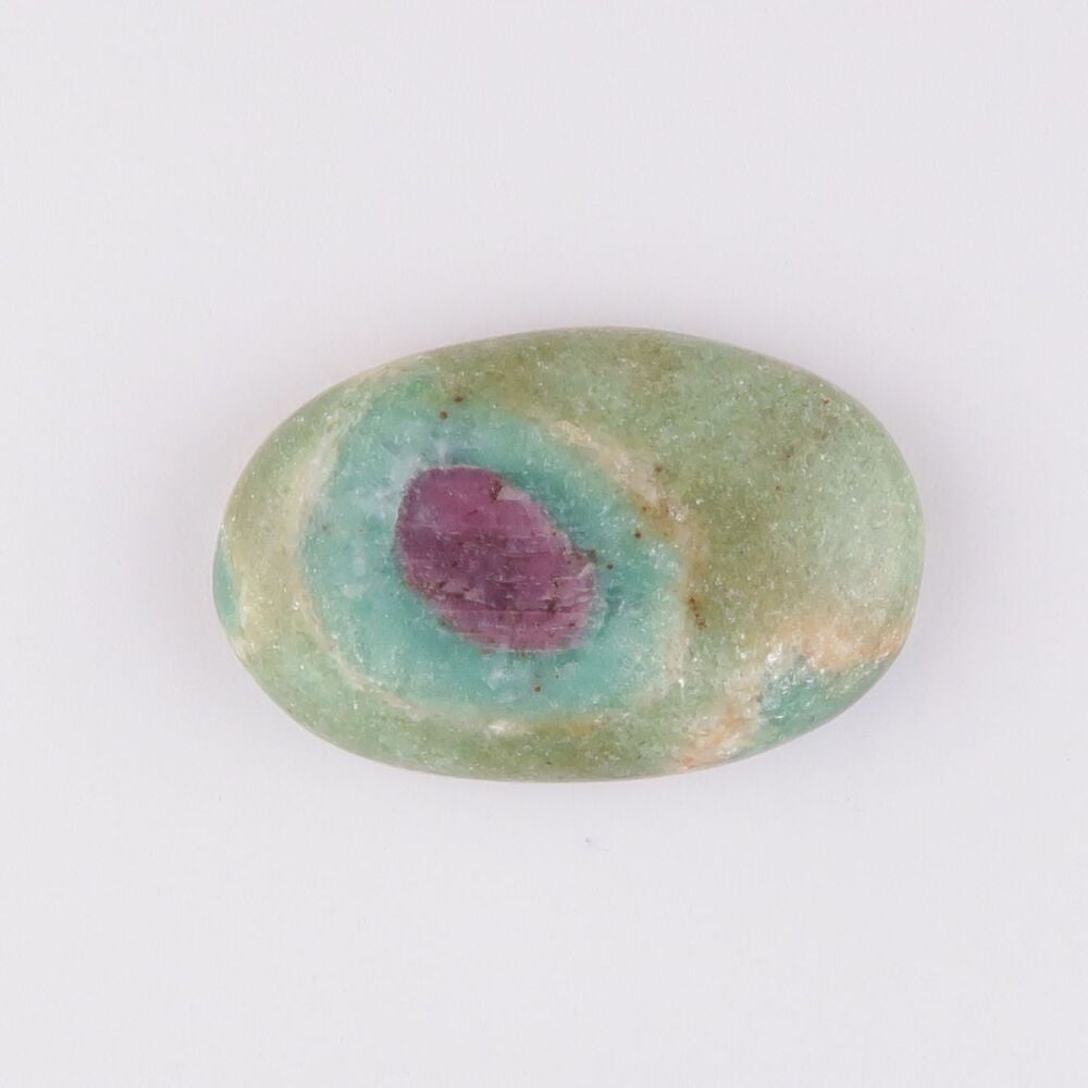 Ruby in kyanite & fuchsite cabochon - 4431