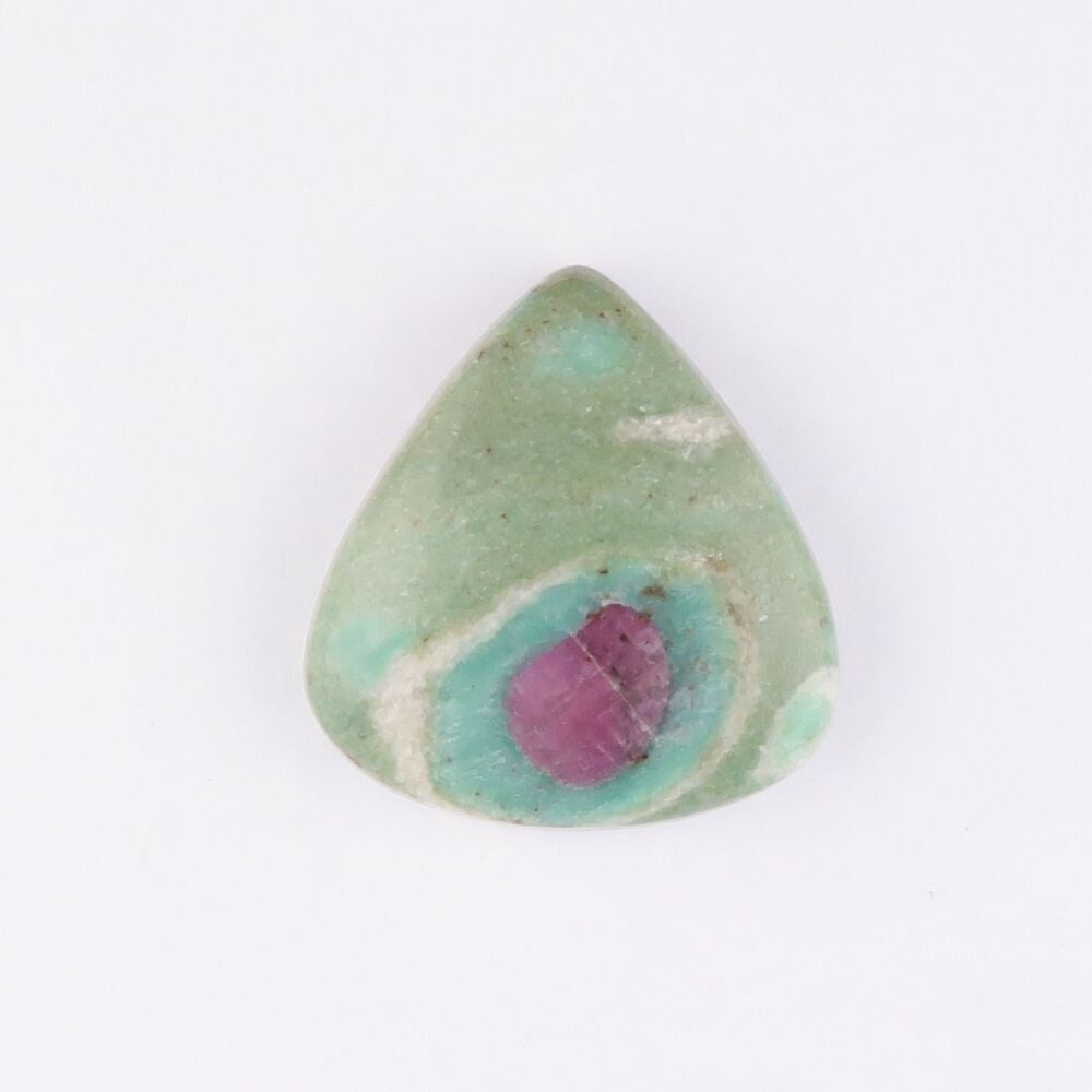 Ruby in kyanite & fuchsite cabochon - 4430