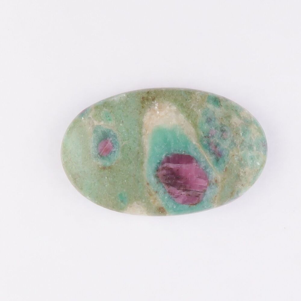 Ruby in kyanite & fuchsite cabochon - 4429