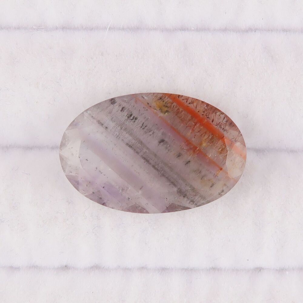 "Super seven" quartz faceted - 4534