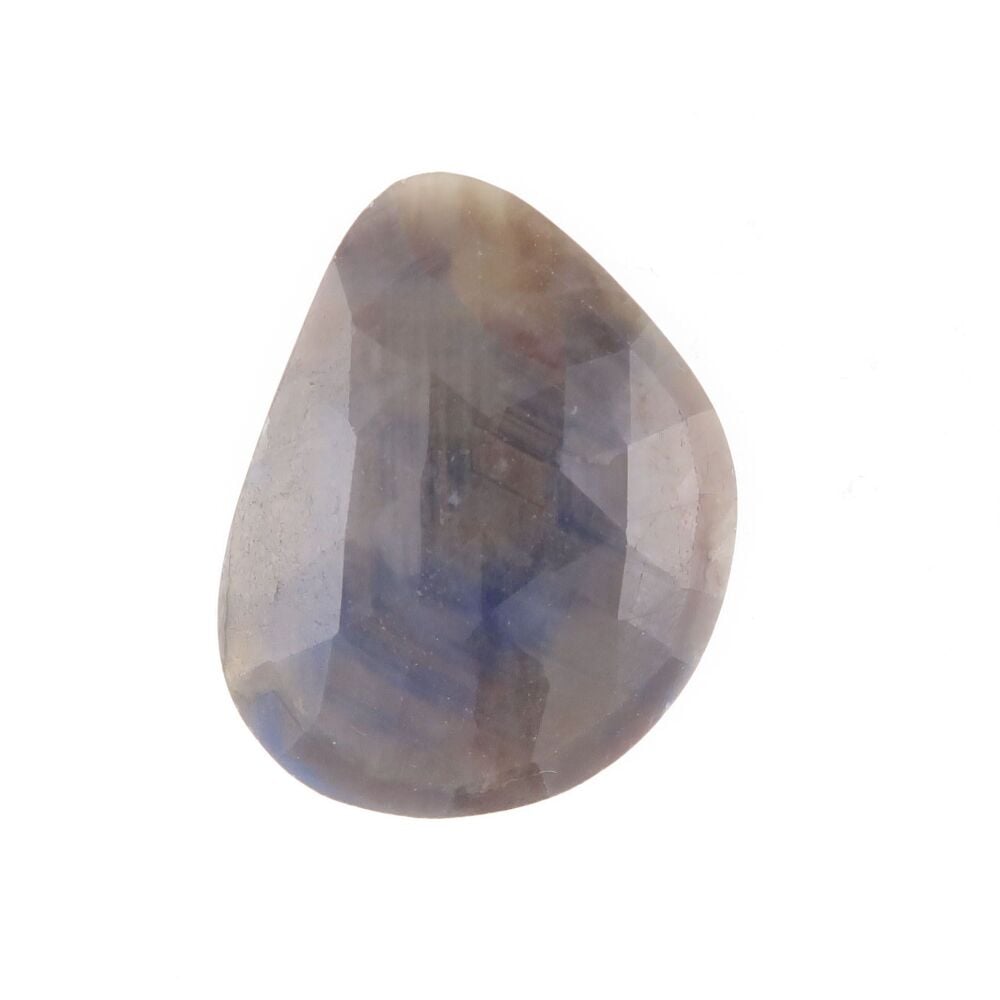 Sapphire faceted top blue & gold sheen - 4332