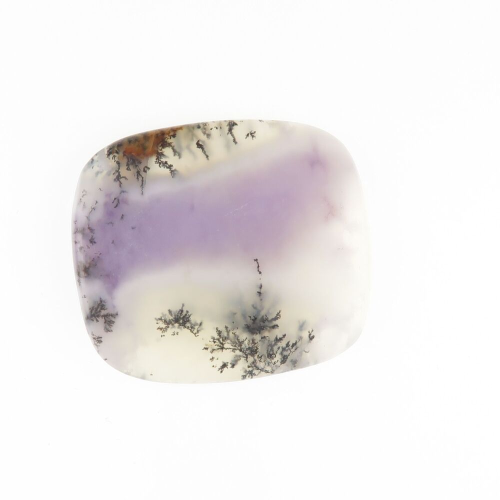 Dendritic agate cabochon purple - 4492