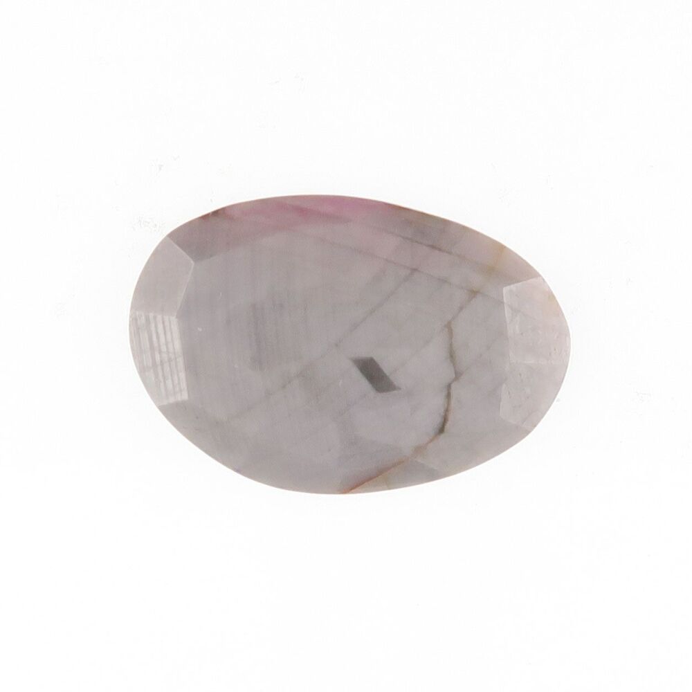 Sapphire facet top cabochon with grey sheen - 4076