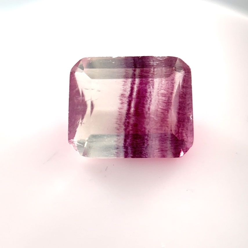 Fluorite bi-colour faceted - 4355