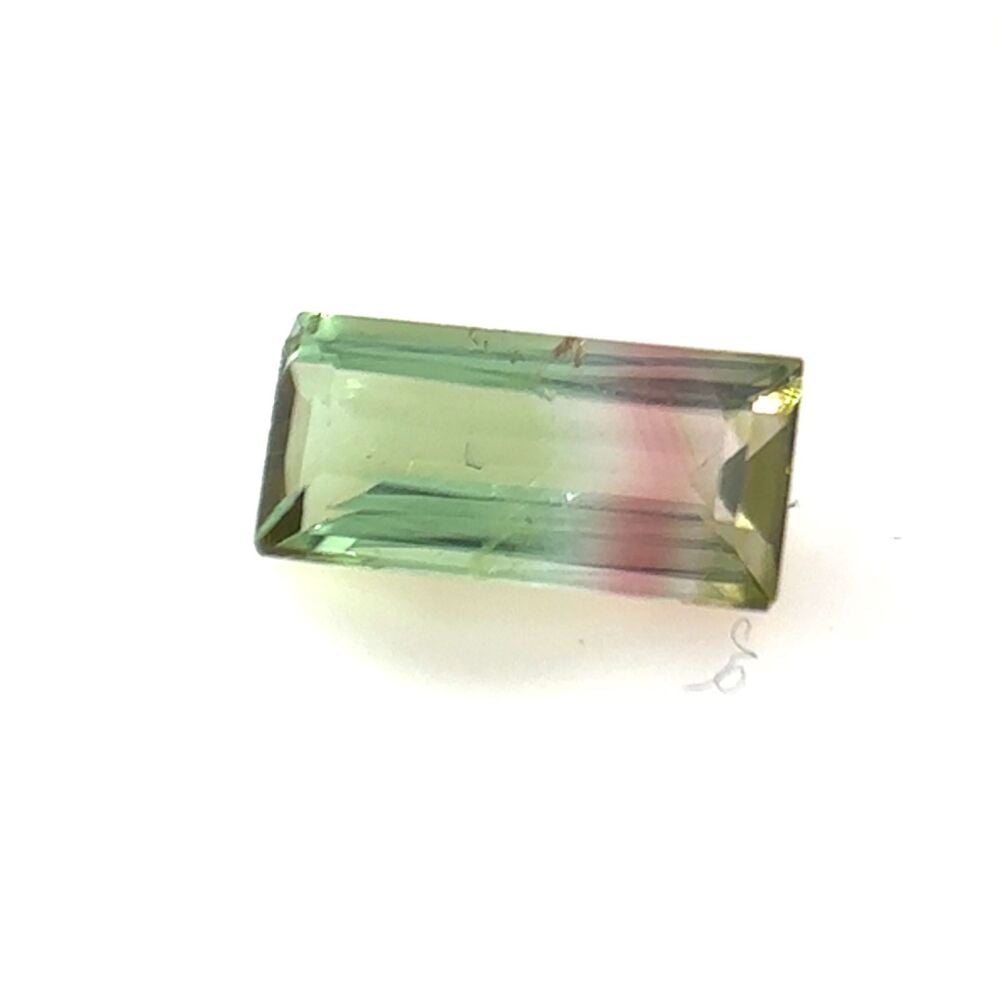 Tourmaline bi-colour green/pink faceted - 4180