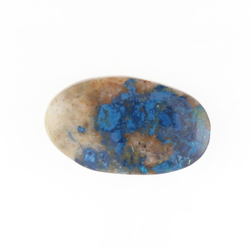Azurite in host rock cabochon - 4487