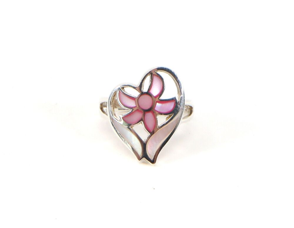 Pink Mother of Pearl Ring