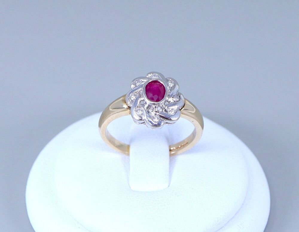 Diamond discount statement rings