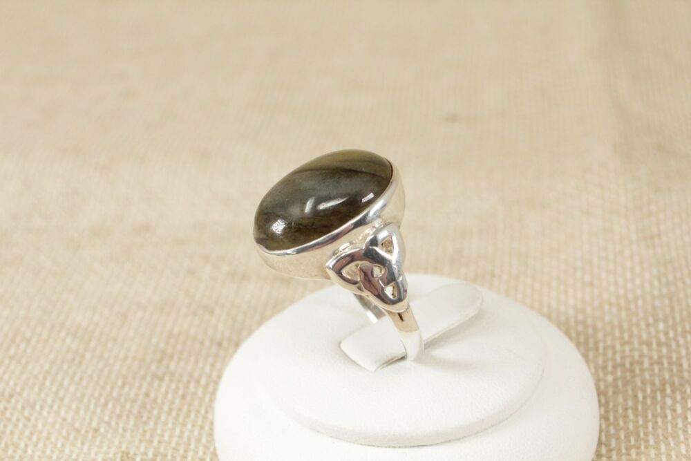 Silver Labradorite Statement Ring     #2377