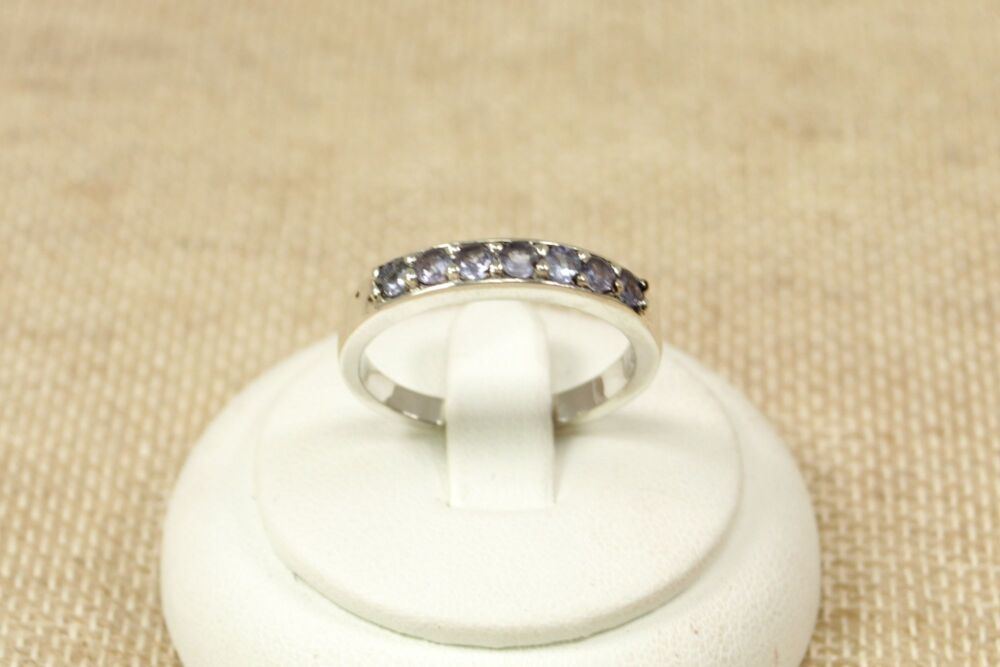 Silver & Iolite Gemstone Ring  #3043