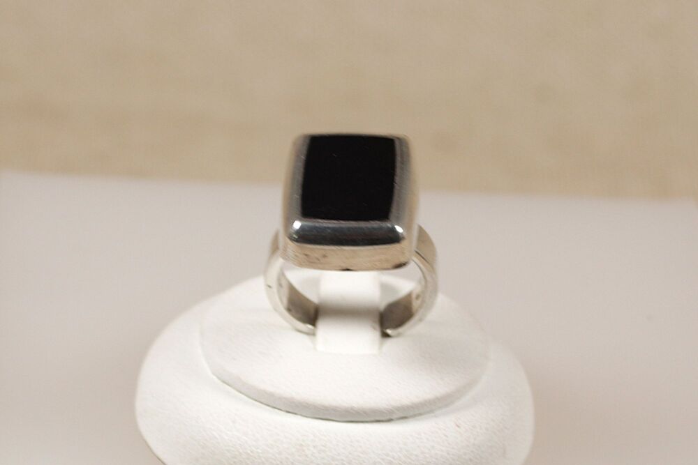 Silver Onyx Statement Ring  #2975