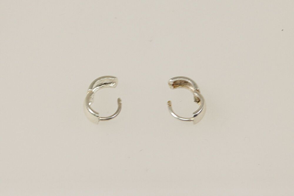 Silver Hoop Earrings   #3145