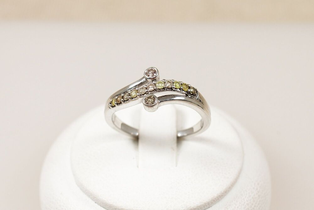 Silver & Diamond Ring  #3789