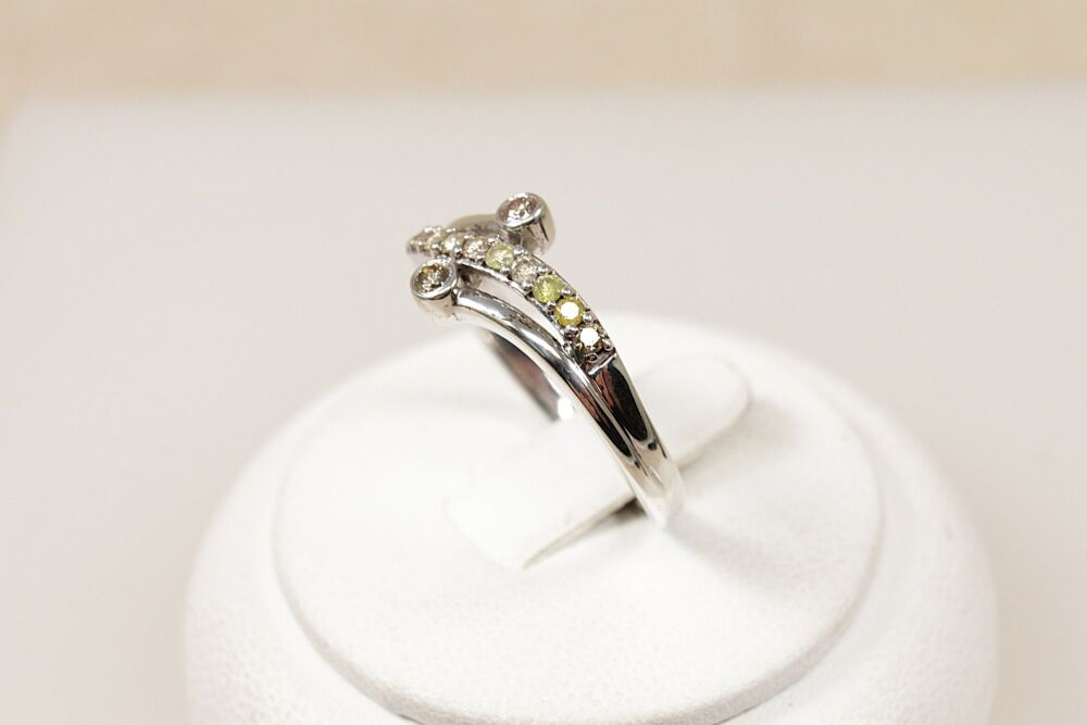 Silver & Diamond Ring  #3789