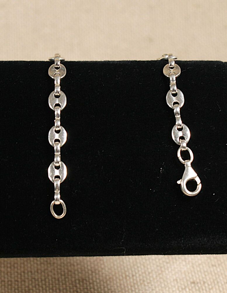 Silver Anchor Chain Link Bracelet   #3912