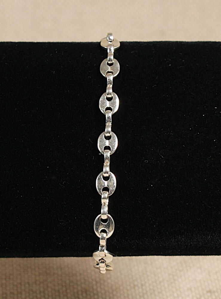 Silver Anchor Chain Link Bracelet   #3912