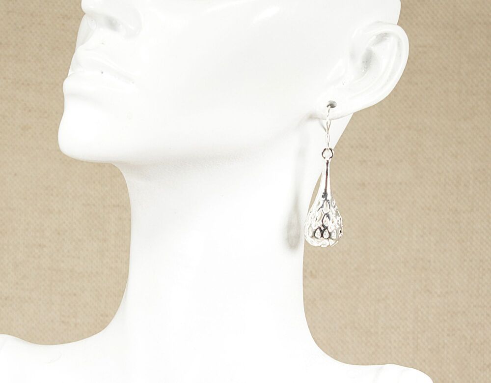 Silver Drop Earrings  #3985