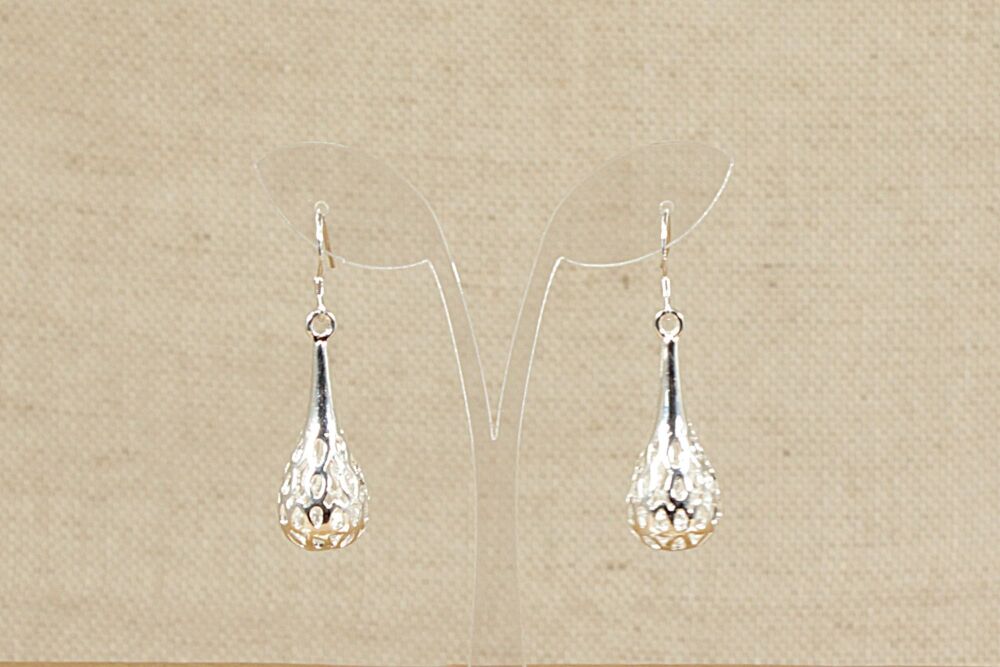 Silver Drop Earrings  #3985