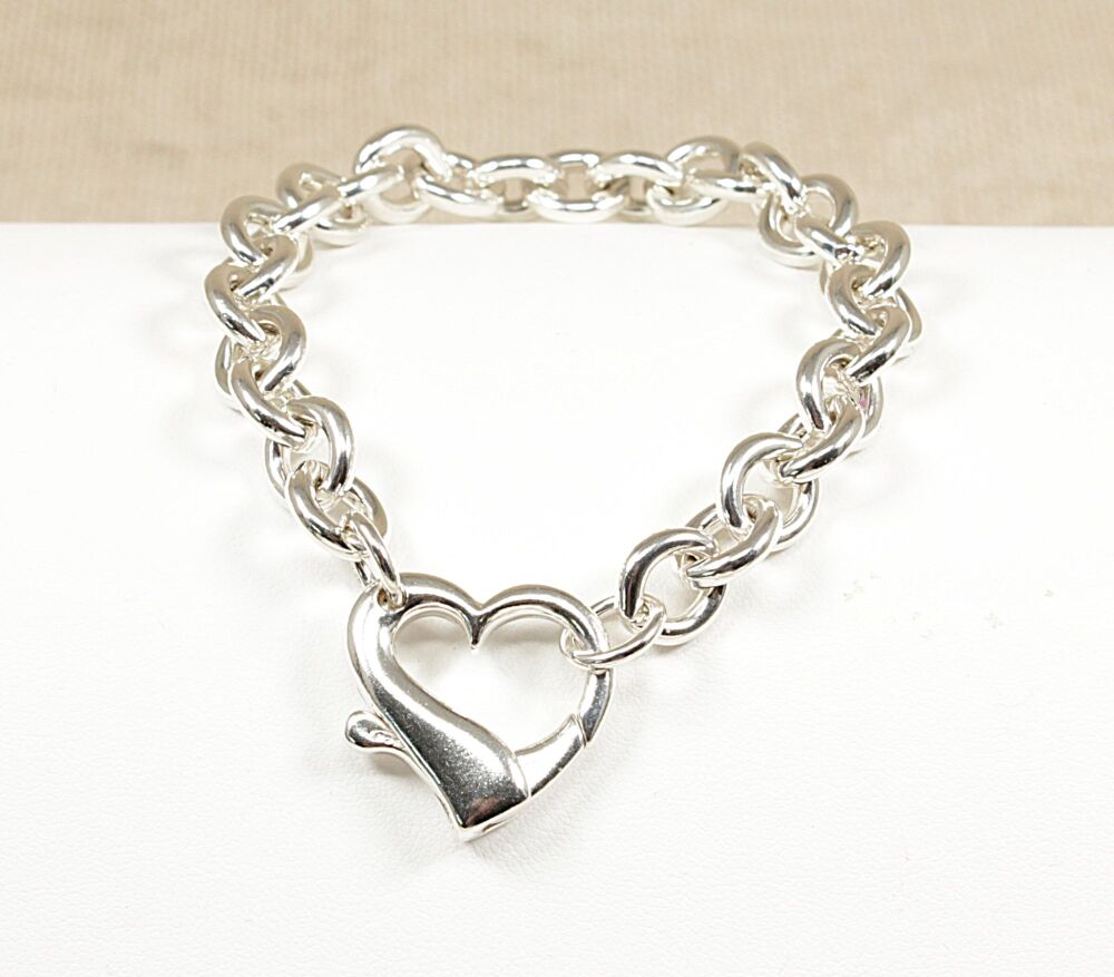 Silver Belcher Bracelet   #3972