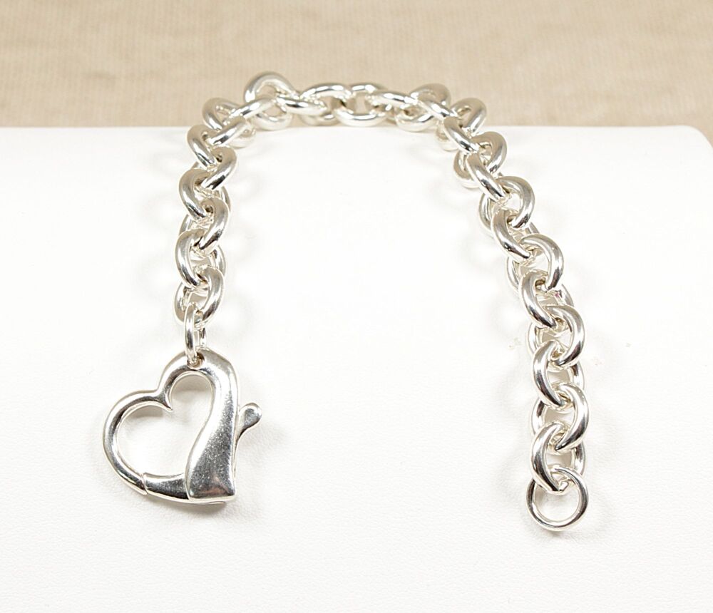 Silver Belcher Bracelet   #3972