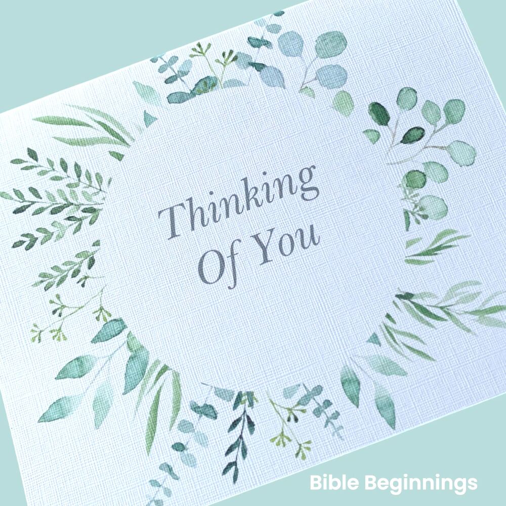 "Thinking Of You" greeting card, with James 4:8 KJV Scripture text.