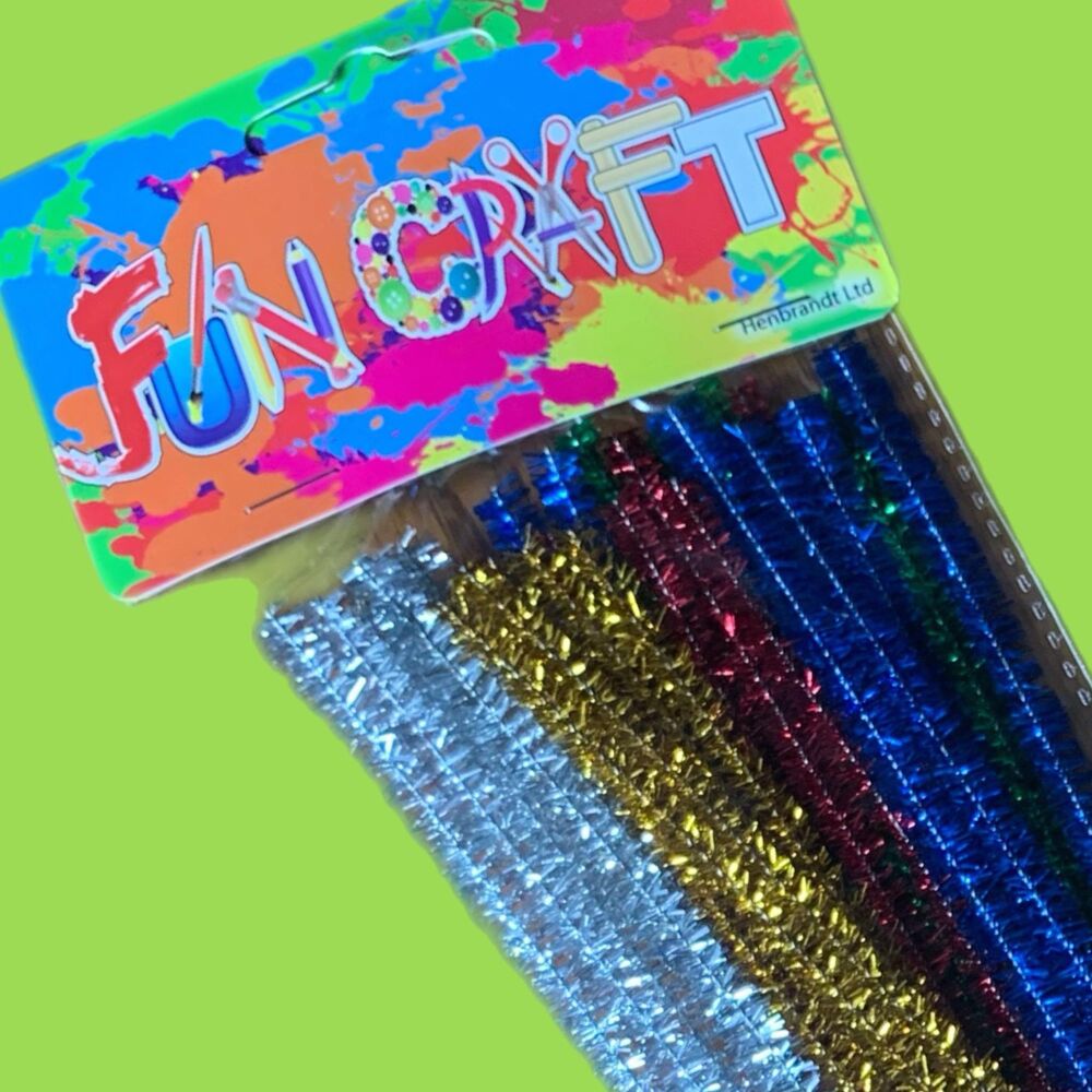 30 Pack Glitter Pipe Cleaners