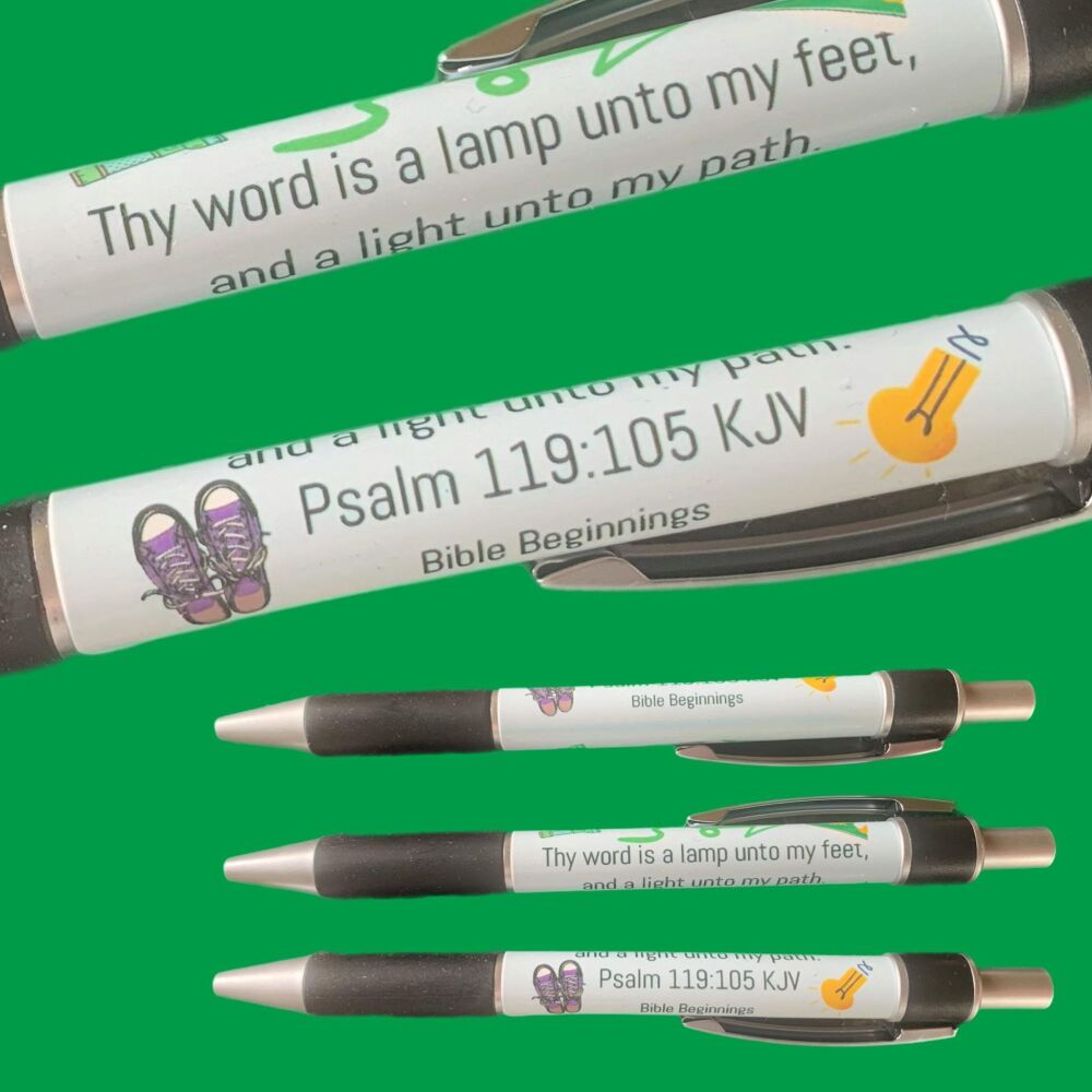 Ballpoint Pen with Design Wrap Detail - Psalm 119:105 KJV