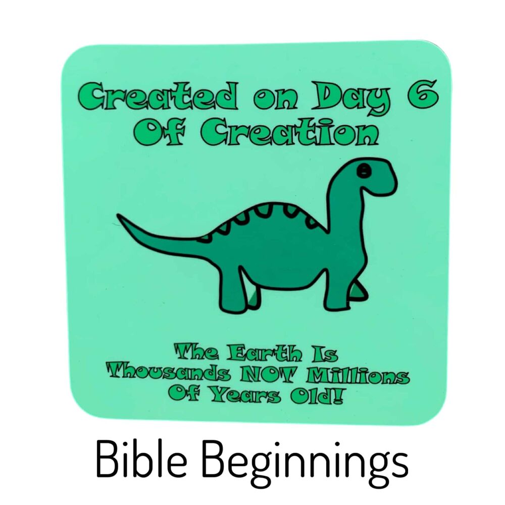 Dinosaur Coaster - green background