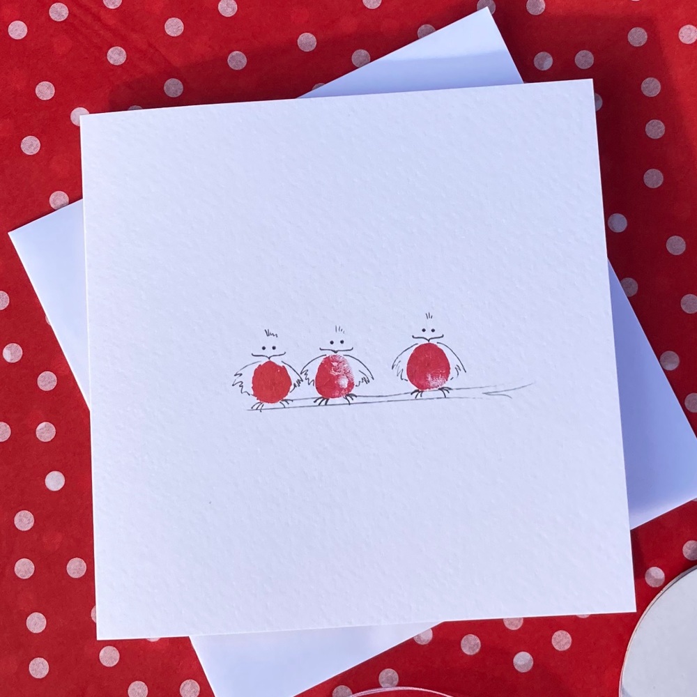 Three little robins