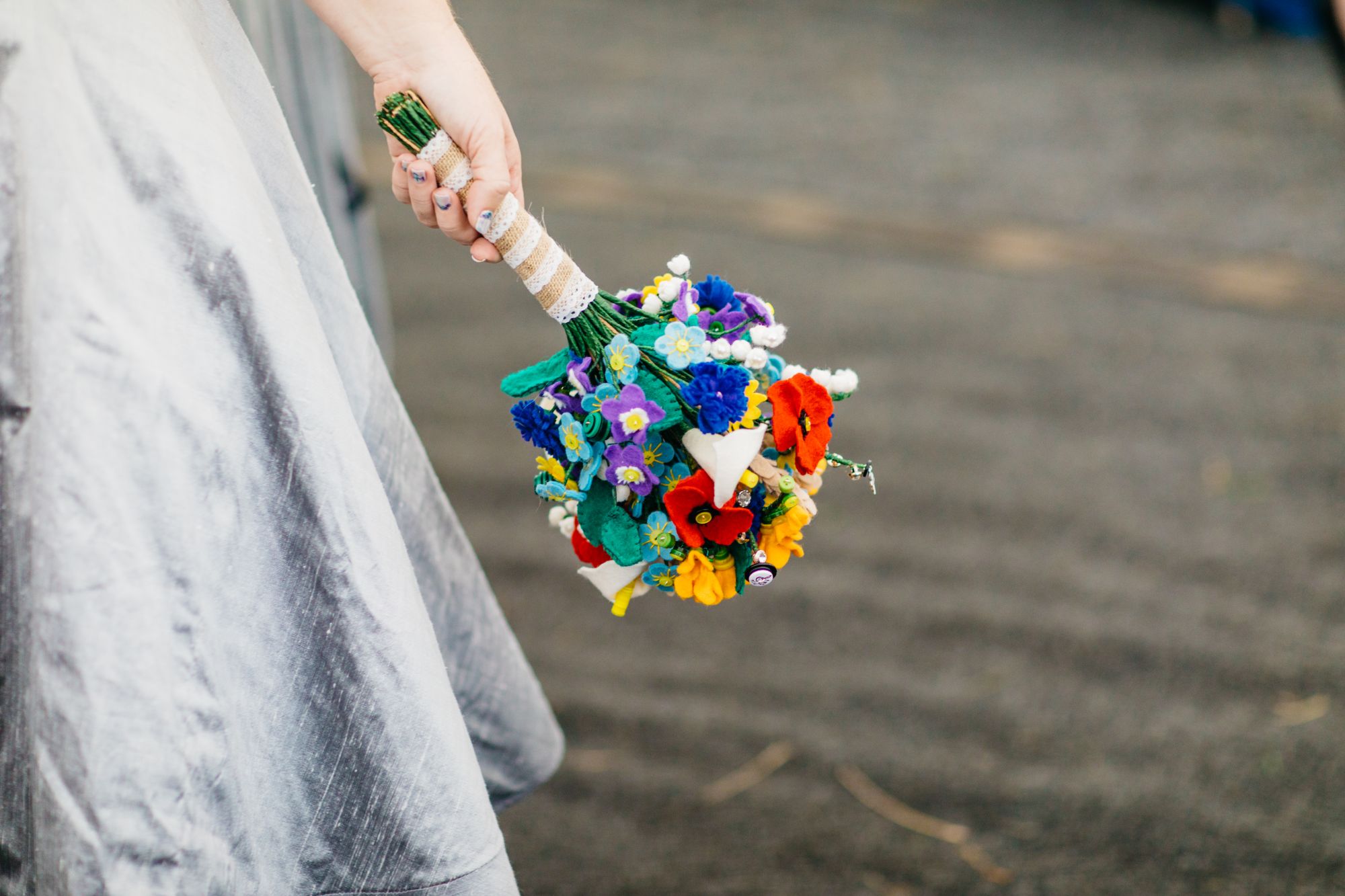 luxury wedding felt bouquet