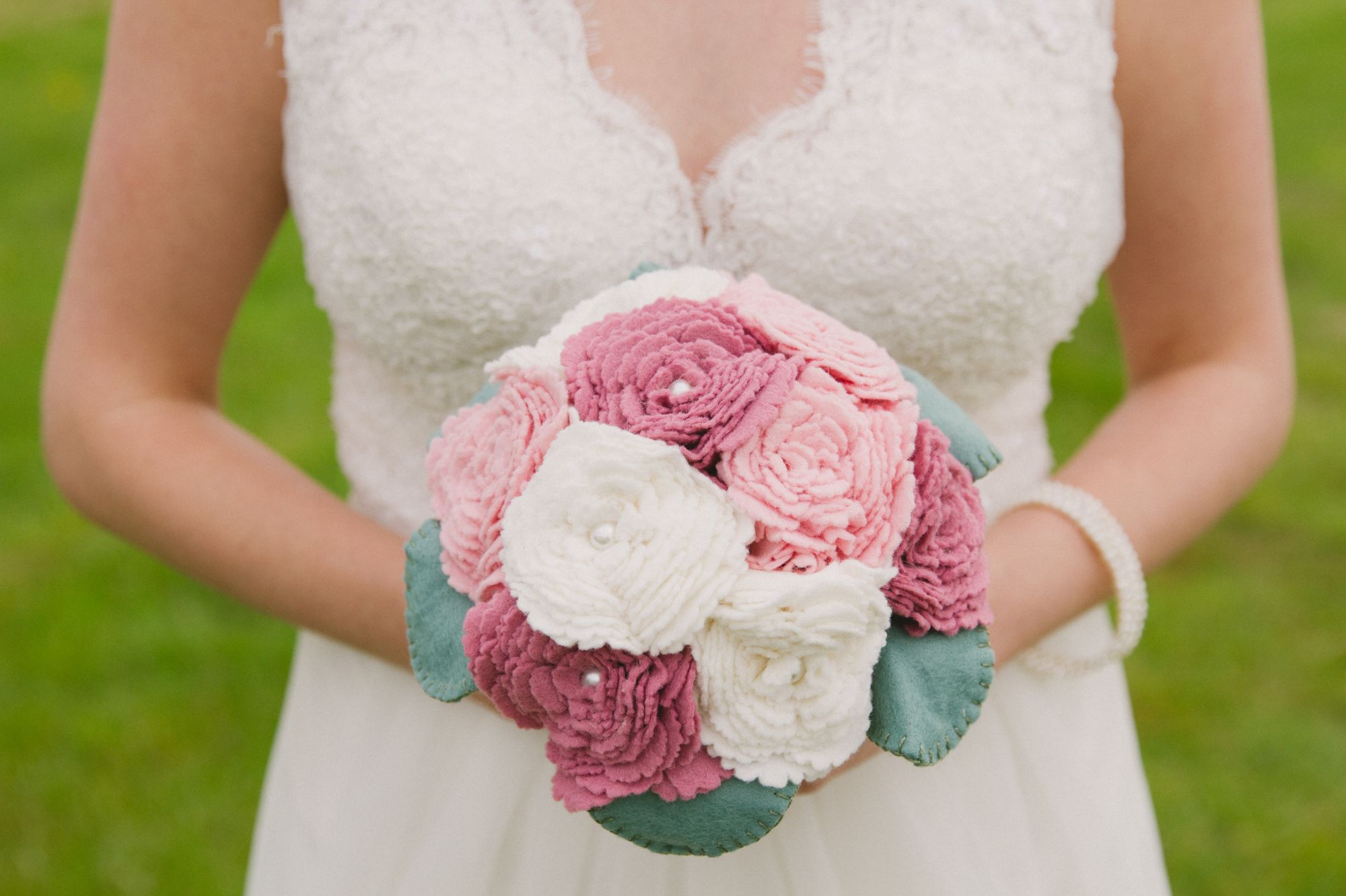 unembroidered felt bouquet