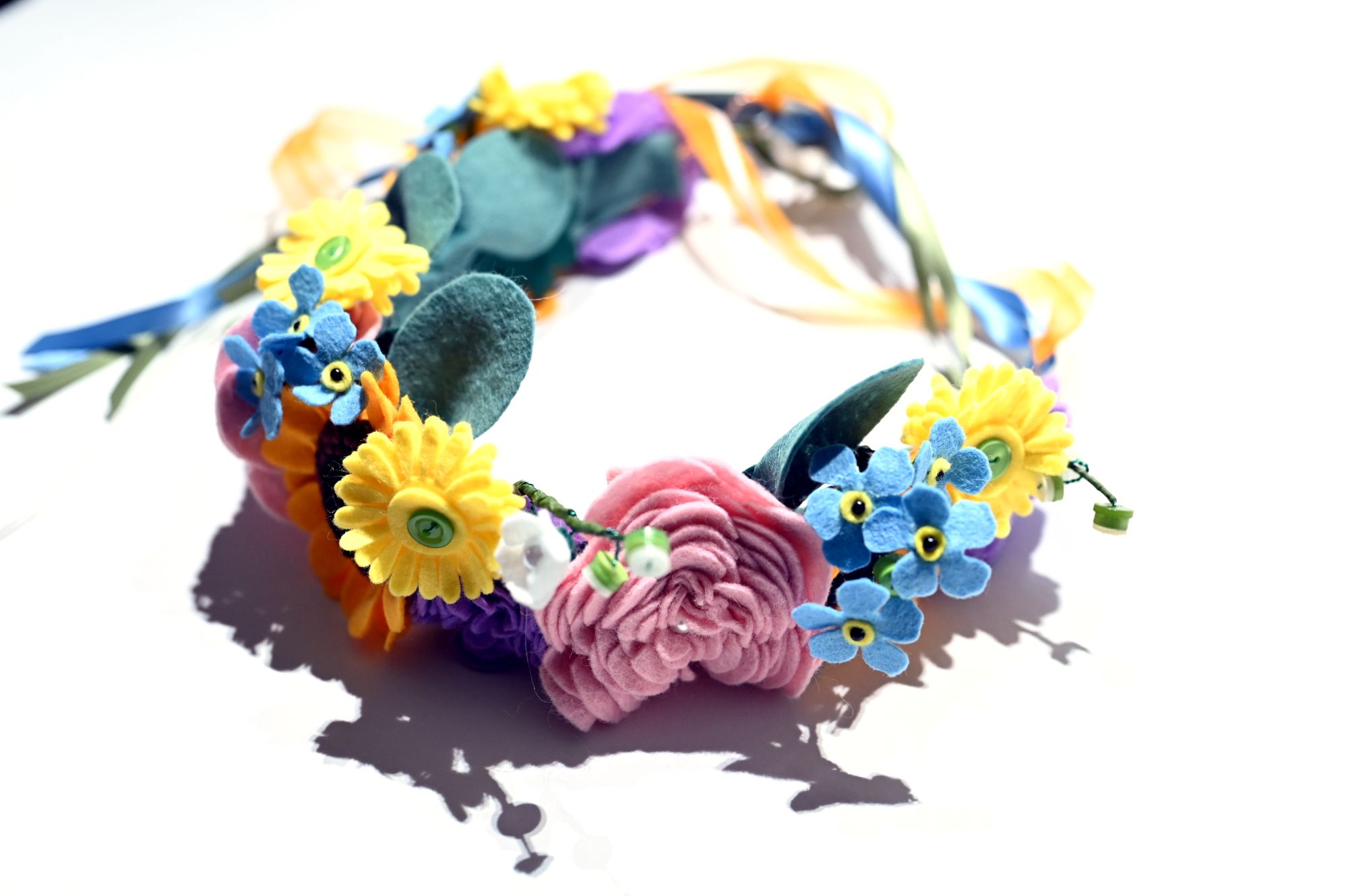 felt flower crown