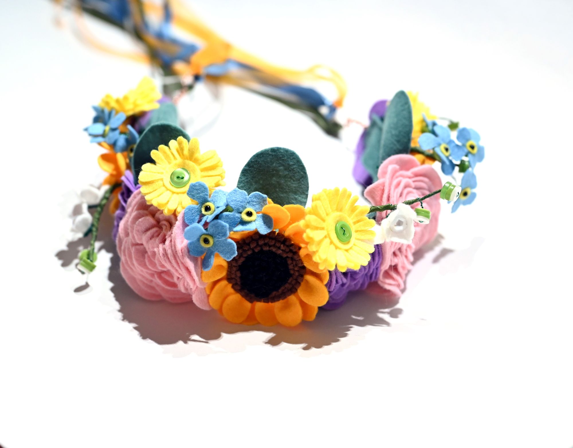 felt flower crown