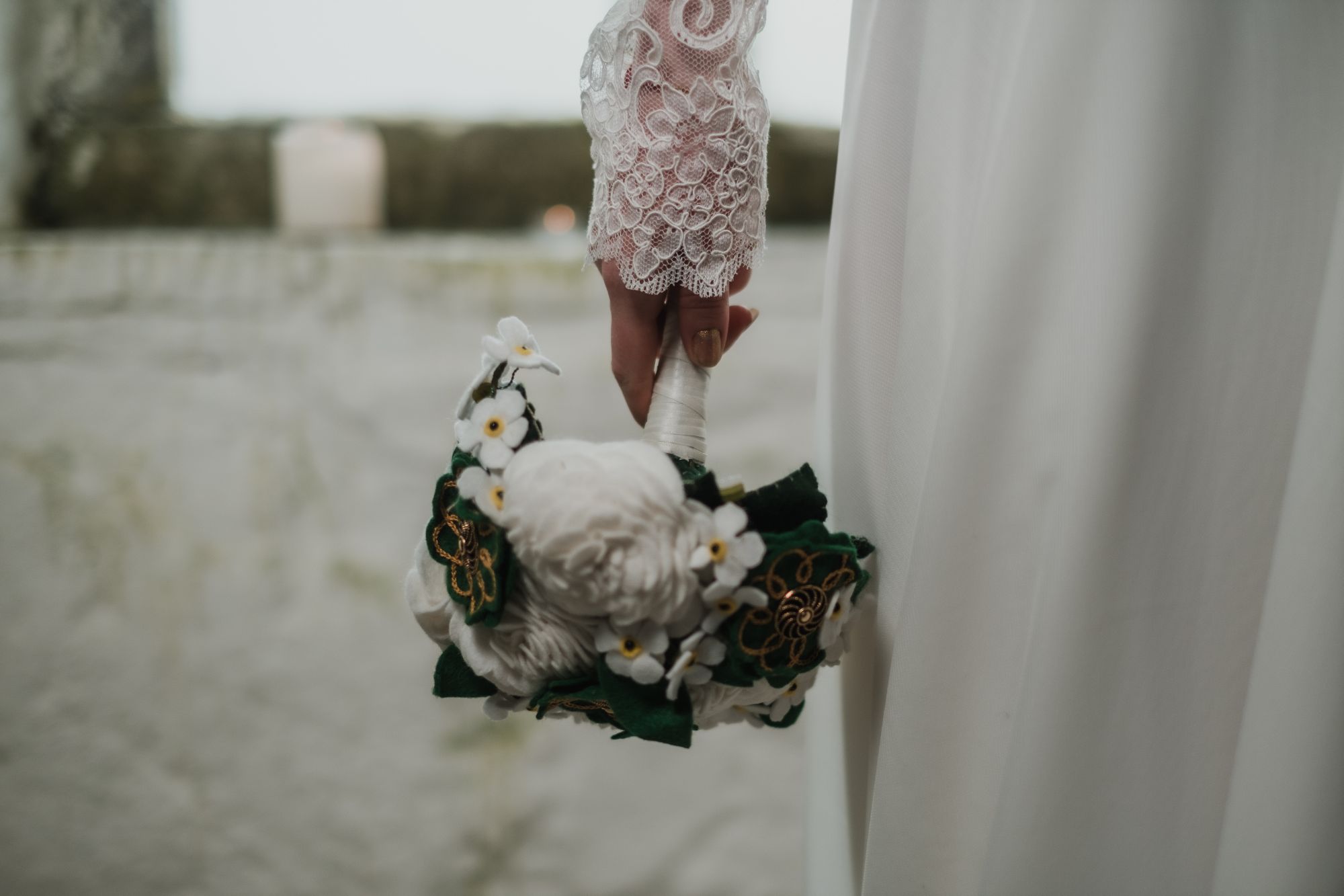 alternative felt flower bouquet