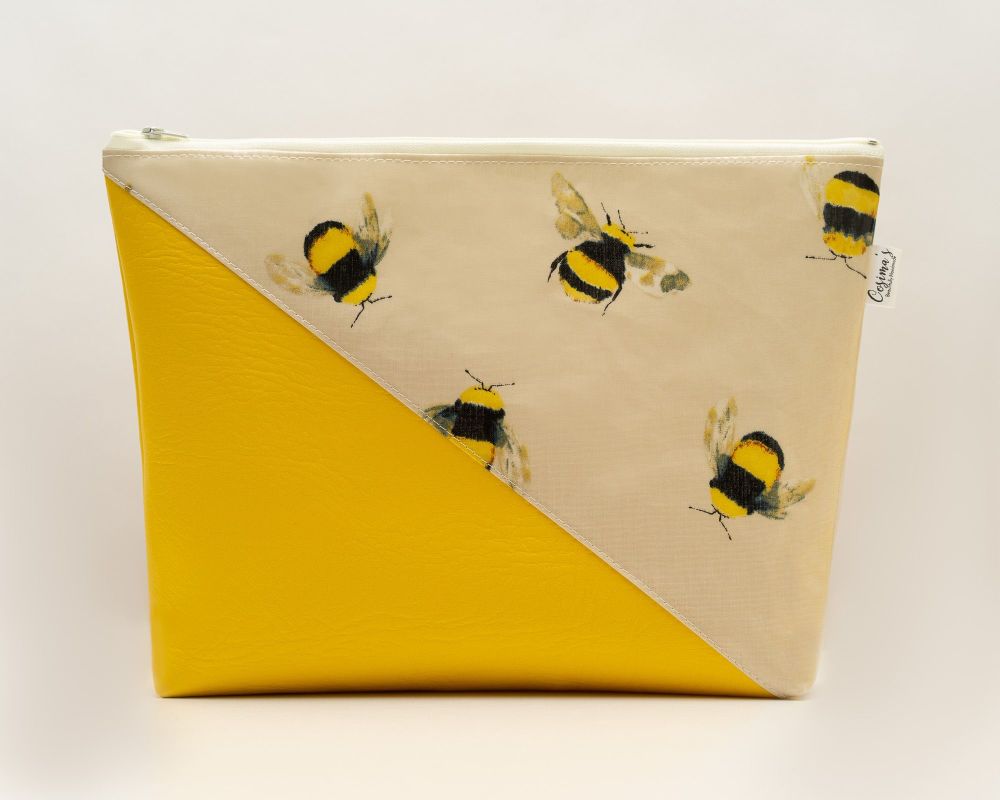 Honey Bee Large Cosmetic Bag