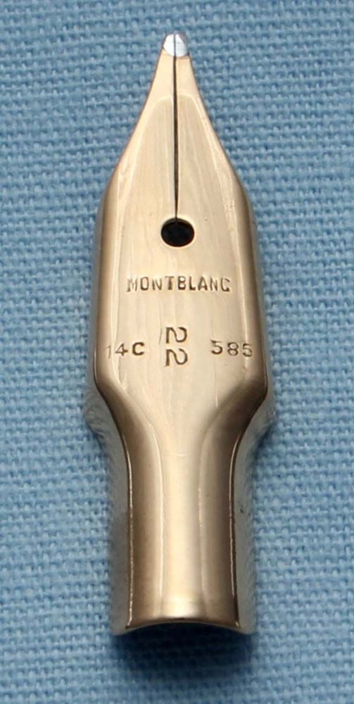 N410  - Montblanc No. 22 Broad Oblique Italic Nib 