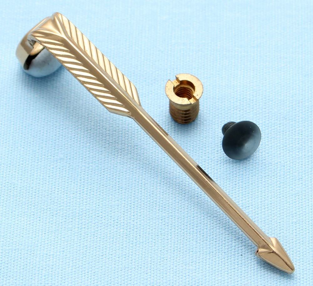 Parker 61/65 Fountain Pen Gold filled Clip, Bush and Grey Clip Screw (Jewel) Kit. (S336)