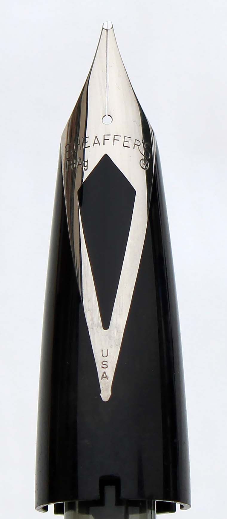 N749 - Sheaffer PFM Pd/Ag Medium Left Oblique Nib - Black