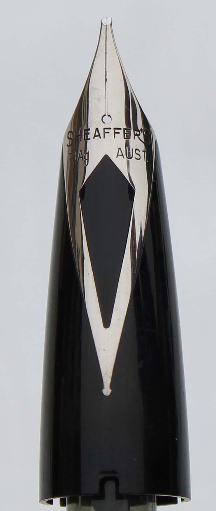 N750 - Sheaffer PFM Pd/Ag Medium Oblique Nib - Black