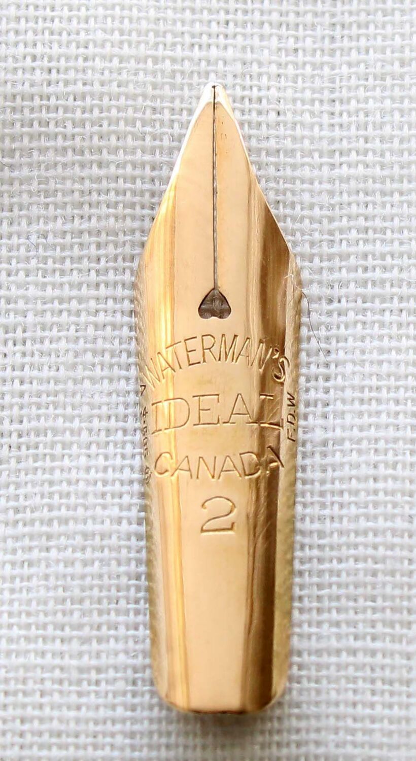N996 - Watermans Ideal #2 Fine Flex Nib
