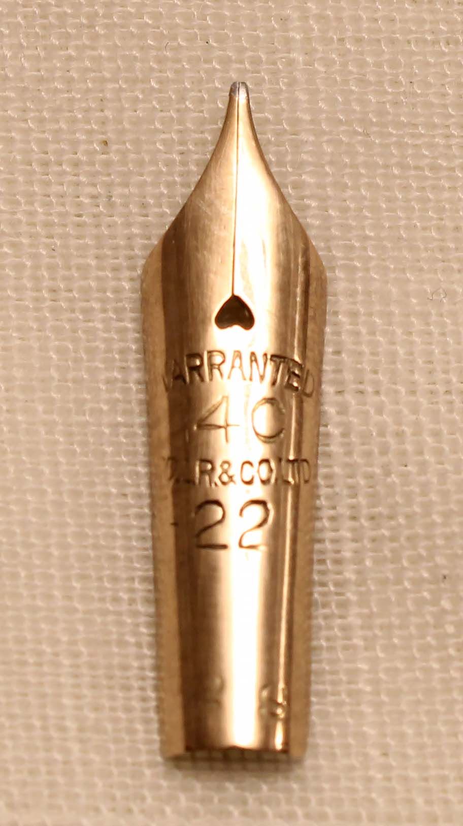 N1310  - Onoto De La Rue No.22 Fine Nib