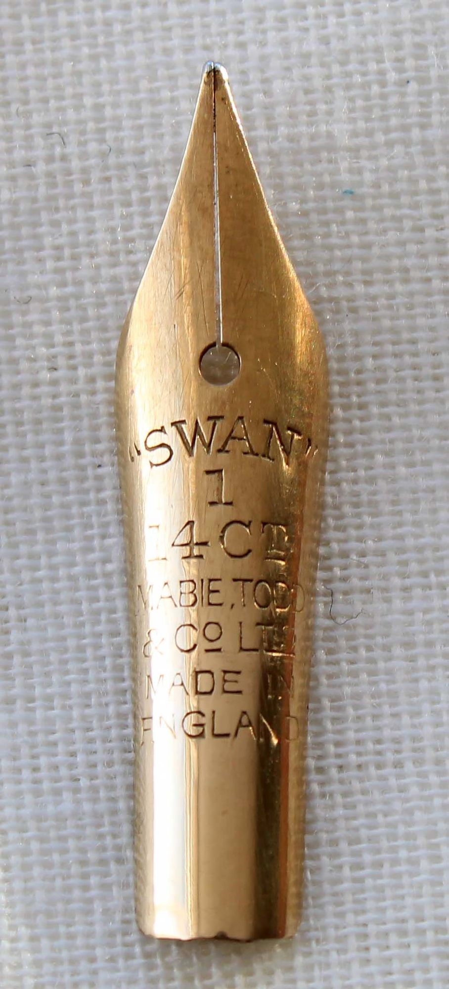 N1053 -Mabie Todd Swan No1  Fine Flex Nib