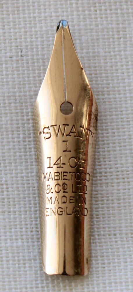 N1086 -Mabie Todd Swan No.1  Medium Flex Nib