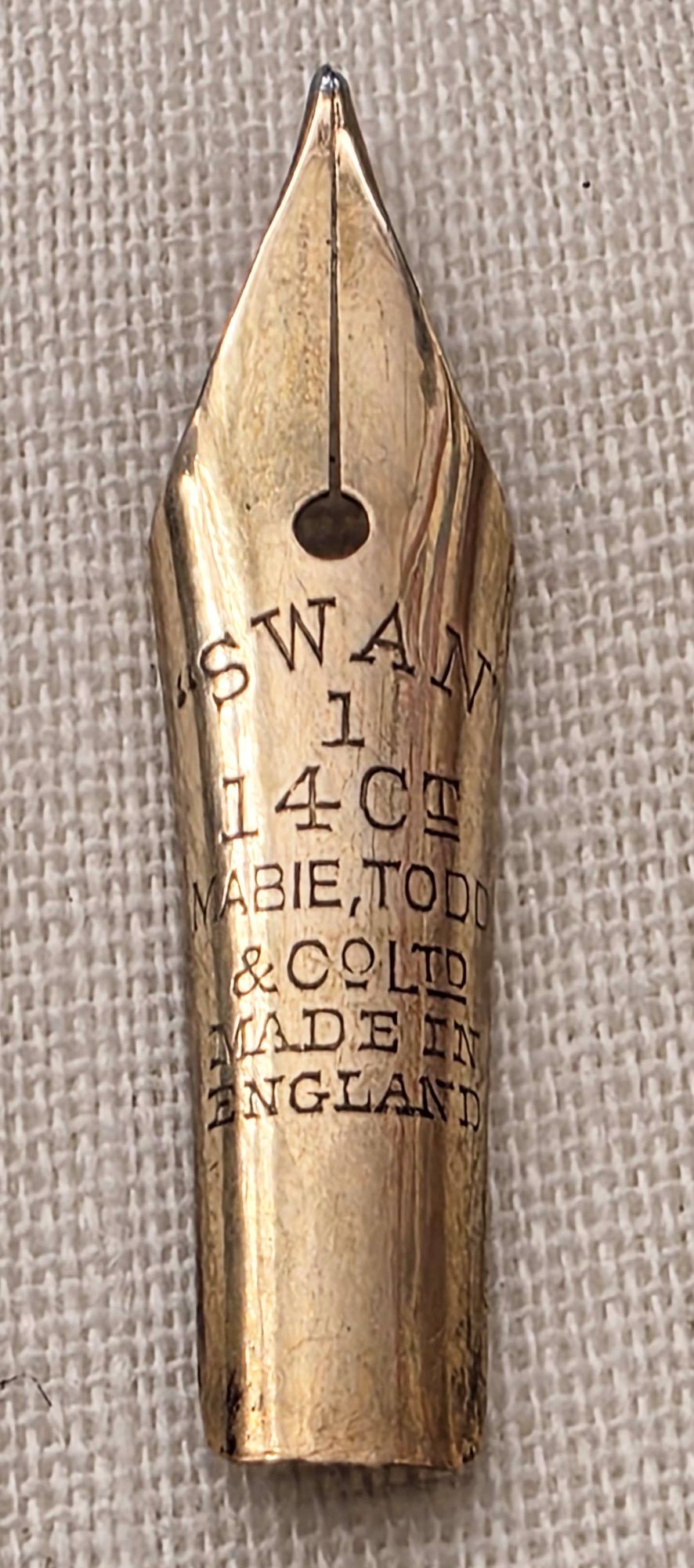 N1150 -Mabie Todd No.1 Fine Semi Flex Nib
